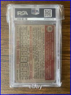 1952 Topps #311 Mickey Mantle RC Rookie HOF PSA 1 POOR. Most Iconic Card Ever