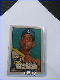 1952 Topps #311 Mickey Mantle Rookie Baseball Card