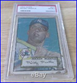 1952 Topps #311 Mickey Mantle Rookie Card Rc Hofer New York Yankees #7 Psa 1 P-f