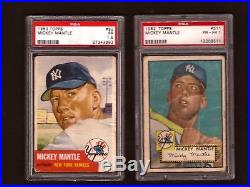 1952 Topps #311 PSA 1 and 1953 Topps #82 PSA 1.5 Mickey Mantle Lot of 2
