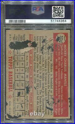 1952 Topps Baseball #311 Mickey Mantle PSA 1 4364