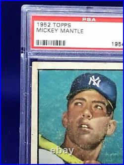 1952 Topps Baseball Mickey Mantle ROOKIE RC Card # 311 PSA 3 GREAT INVESTMENT
