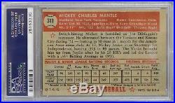 1952 Topps Baseball Rookie #311 Mickey Mantle Psa Vg-ex 4 Hof