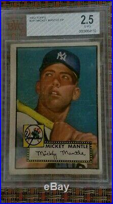 1952 Topps Mickey Mantle #311 BECKETT 2.5 G-VG. A VINTAGE BEAUTY