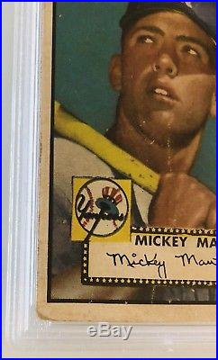 1952 Topps Mickey Mantle #311 PSA 1