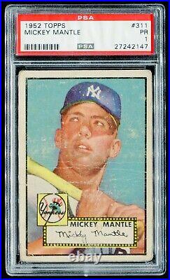 1952 Topps Mickey Mantle #311 PSA 1 HOLY GRAIL 27242147