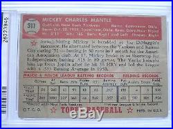 1952 Topps Mickey Mantle #311 PSA 1 Yankees Strong 1. PSA 1.5