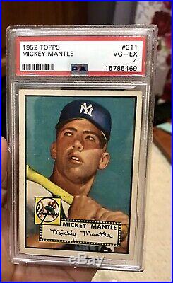 1952 Topps Mickey Mantle #311 PSA 4 VGEX