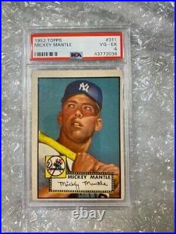 1952 Topps Mickey Mantle #311 PSA 4 VG-EX GREAT COLOR! ROOKIE