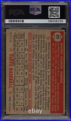 1952 Topps Mickey Mantle #311 PSA 5 EX