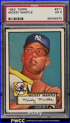 1952 Topps Mickey Mantle #311 PSA 5 EX (PWCC-A)