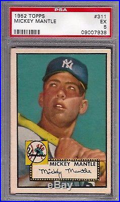 1952 Topps Mickey Mantle #311 PSA 5 Rookie Card