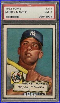 1952 Topps Mickey Mantle #311 PSA 7 NM