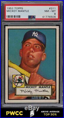 1952 Topps Mickey Mantle #311 PSA 8 NM-MT (PWCC-A)