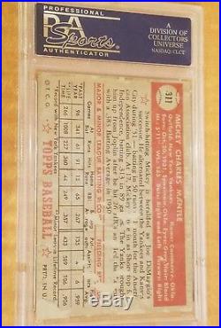 1952 Topps Mickey Mantle #311 Psa 1 Rc Rookie Yankees Hof Grail