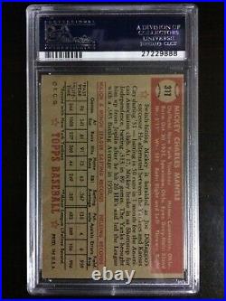 1952 Topps Mickey Mantle #311 ROOKIE CARD RC PSA 4 VG-EX