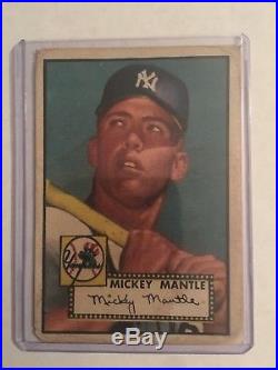 1952 Topps Mickey Mantle #311 Rookie Card. Please read discription
