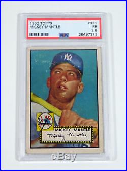 1952 Topps Mickey Mantle #311 Yankees PSA 1.5 DA025208