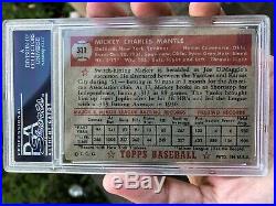 1952 Topps Mickey Mantle PSA 3 HOLY GRAIL