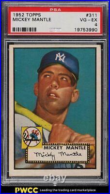 1952 Topps Mickey Mantle ROOKIE RC #311 PSA 4 VGEX