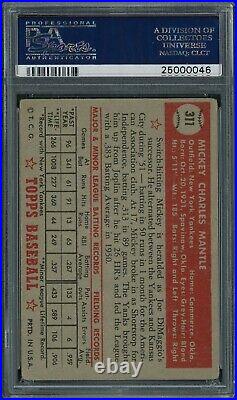 1952 Topps Mickey Mantle ROOKIE RC Card #311 PSA 2.5