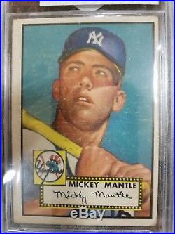 1952 Topps Mickey Mantle Rookie #311 BVG 2.5
