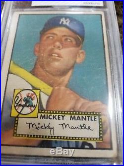 1952 Topps Mickey Mantle Rookie #311 BVG 2.5