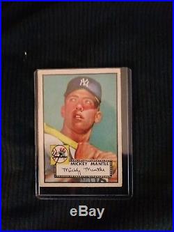 1952 Topps Mickey Mantle rookie New York Yankees #311 Baseball Card