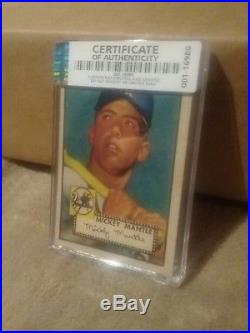 1952 topps mickey mantle rookie ca