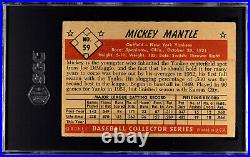1953 Bowman Color #59 MICKEY MANTLE SGC 1 New York Yankees HOF LOOKS NICER