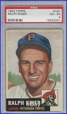 1953 TOPPS BB COMPLETE SET (274) VG/EX (51) PSA (Mantle 4.5) OPEN TO OFFER