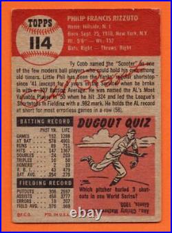 1953 Topps #114 Phil Rizzuto VG-VGEX+ WRINKLE New York Yankees Hall of Fame