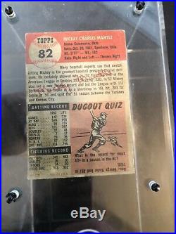 1953 Topps #82 Mickey Mantle Ungraded Ex New York Yankees Hof