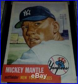 1953 Topps #82 Mickey Mantle Ungraded Nm-mt New York Yankees Hof 2nd Card