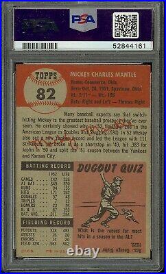 1953 Topps Baseball #82 Mickey Mantle PSA 4