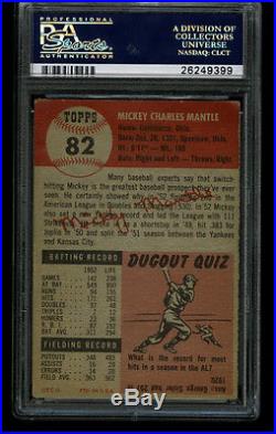 1953 Topps MICKEY MANTLE Yankees HOF #82 PSA 3