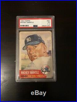 1953 Topps Mickey Mantle #82 Baseball Card PSA 1.5