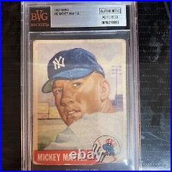 1953 Topps Mickey Mantle #82 New York Yankees 0 Grade Altered Valued At 1500
