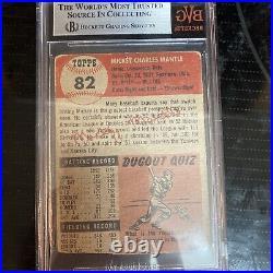 1953 Topps Mickey Mantle #82 New York Yankees 0 Grade Altered Valued At 1500