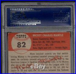 1953 Topps Mickey Mantle #82 PSA 4.5 Incredible Color = Strong Eye Appeal