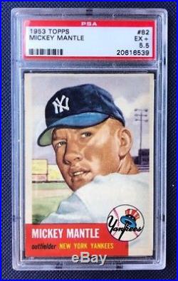 1953 Topps Mickey Mantle #82 PSA 5.5 CENTERED