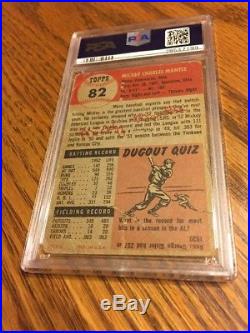 1953 Topps Mickey Mantle #82 PSA Graded Baseball Card