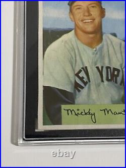 1954 Bowman #65 Mickey Mantle SGC A Authentic New York Yankees