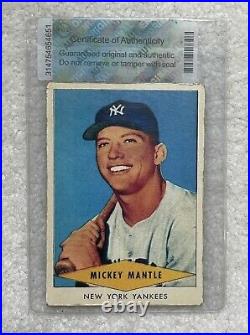 1954 Red Heart Baseball Mickey Mantle New York Yankees Legend? RP RC MINT