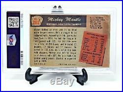 1955 Bowman #202 HOF Yankees MICKEY MANTLE Vintage Baseball Card PSA 2.5 Good+