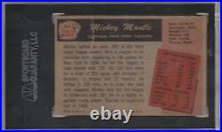 1955 Bowman #202 Mickey Mantle New York Yankees HOF SGC 2 Strong Card