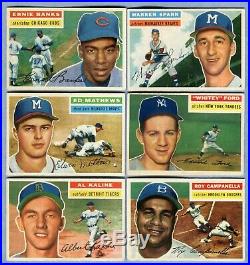 1956 Topps Baseball Complete Set Aaron Williams Mays Clemente Koufax Mantle PSA