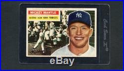 1956 Topps Baseball HOF-#135 Mickey Mantle, NY Yankees HOF (GB) ex+ centered
