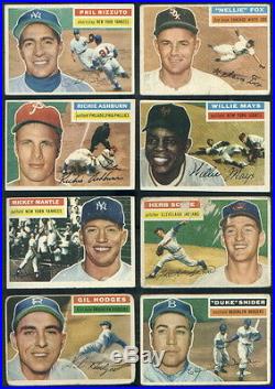 1956 Topps Complete Baseball Set Koufax Clemente Mantle Williams Aaron Mays PRVE