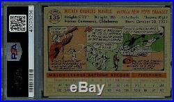 1956 Topps Mickey Mantle #135 PSA 4 Gray Back well centered